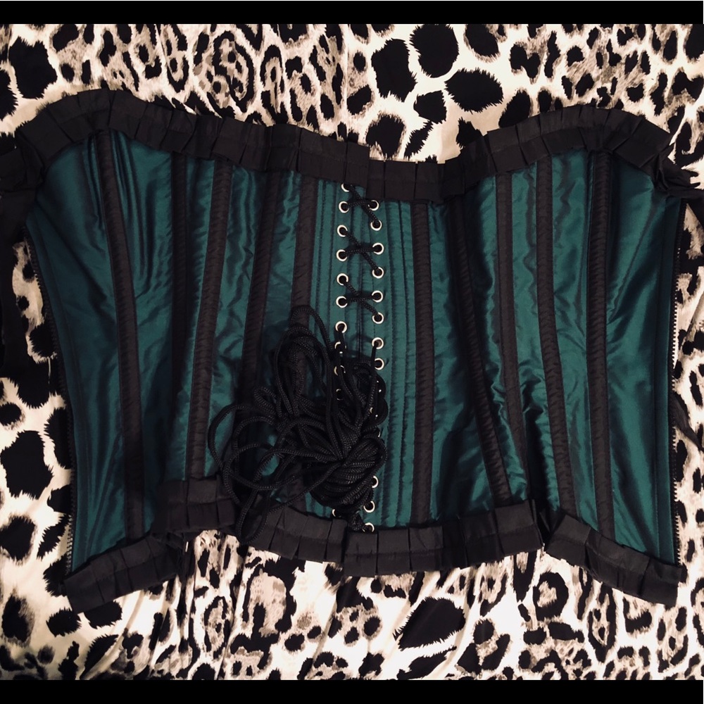 Green corset